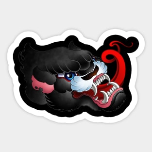 Snarling Panther Sticker